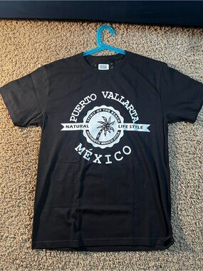 Puerto Vallarta México Black Graphic Tee